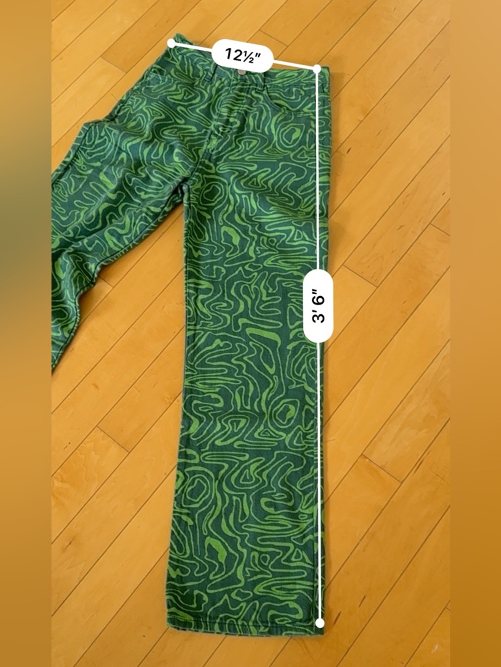 Bailey Rose Wavy Print Jeans - Picture 6 of 7